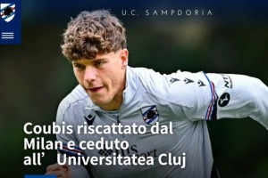 英雄联盟赛事官网-官方：米兰22岁中卫库比斯转会桑普，并被外租至克卢日